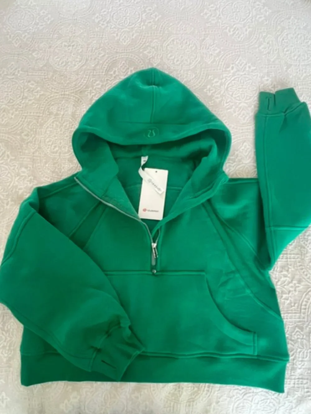 Lululemon Scuba Oversized Half Zip Hoodie Kelly Green KLLG